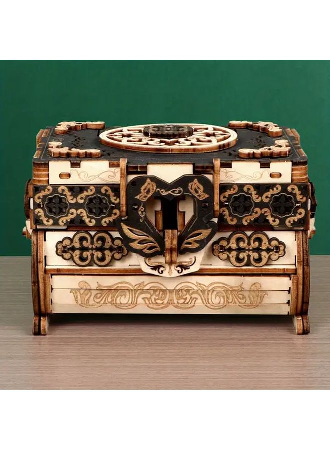 LT ZBH02 BLY 3D Wooden Puzzle Jewelry Box DIY Organizer Hidden Compartments Unique Gift - Image 4